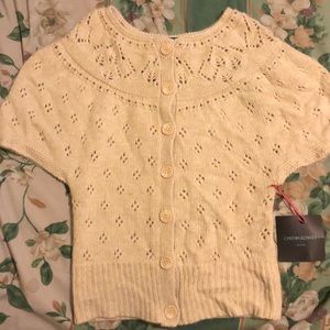 NEW Cynthia Rowley sweater button up